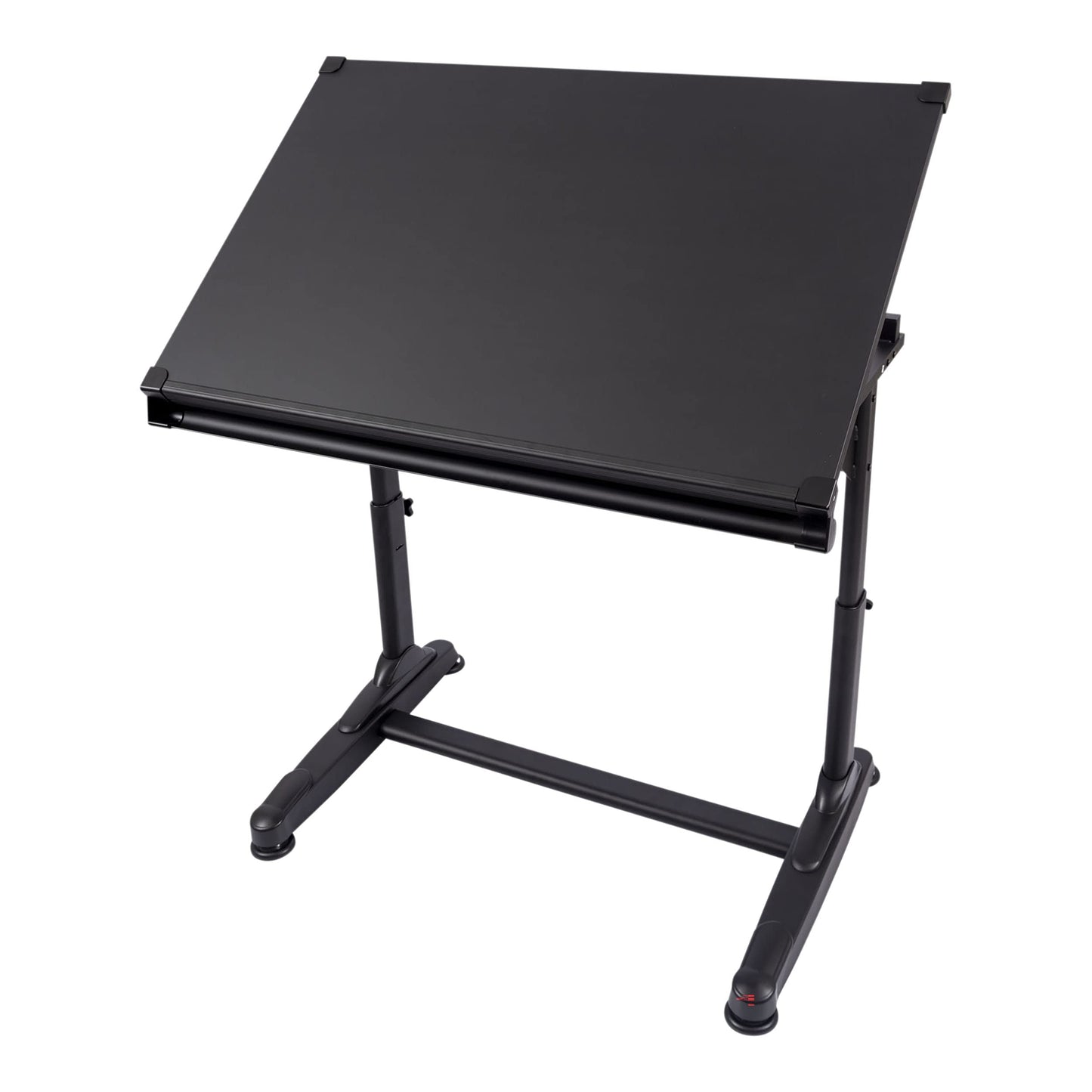 Stand Up Desk Store Adjustable Height and Angle Drafting Table Drawing Desk with Large Surface (Black Frame/Black Top, 40" W X 26" D) - WoodArtSupply