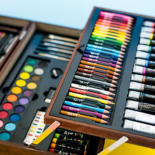 Art 101 Deluxe Art Set, Assorted Colors, 215 Pieces (53215) Art 101 USA