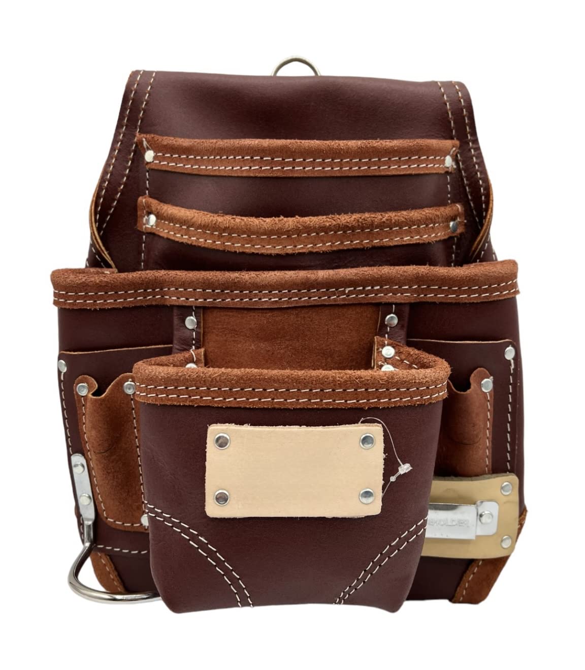 Leather Tool Pouch for Construction - Tool Pouches for Carpenters, Electricians, Drywall & Framing - Work Pouch - Screw & Nail Bags - 100% Grain Supreme Leather