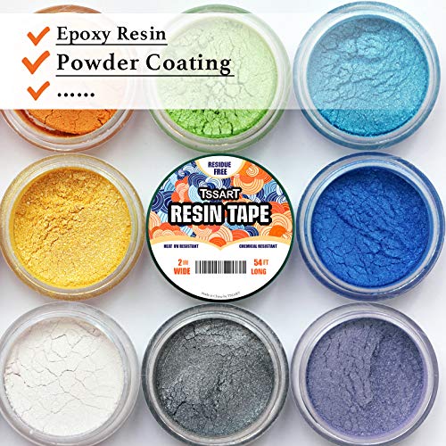 TSSART Resin Tape for Epoxy Resin Molding - Thermal Silicone Adhesive Oxidation and High Temperature Resistance Easy Peeling, Epoxy Release Tape for TSSART