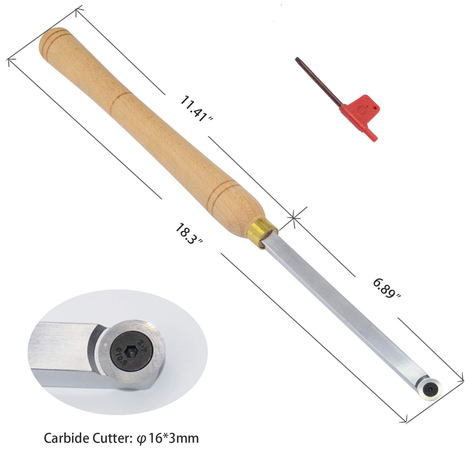 Ci0 16mm Round Carbide Inserts Cutters Knifes Indexable Replacement with Screws Fits For Full And Pro Size Popular DIY Wood Turning Finisher Hollower Asieg Tool