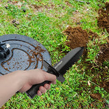 Metal Detector Shovel, Kemaier Heavy Duty Double Serrated Edge Digger, Metal Detecting Digging Tool with Sheath for Belt Mount, Gardening Accessories Kemaier