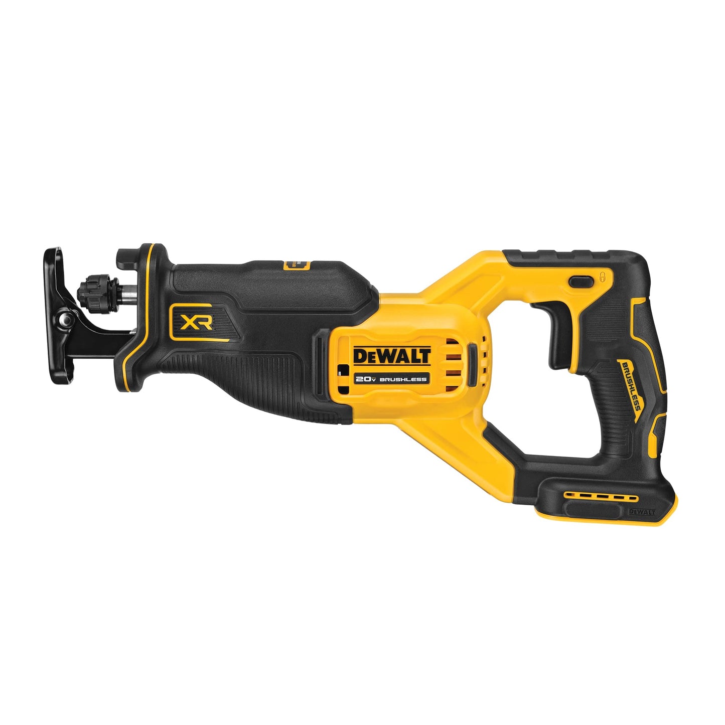 DEWALT 20V MAX XR Reciprocating Saw, Cordless, 2-Finger Variable Trigger, Keyless Blade Clamp, Bare Tool Only (DCS382B) - WoodArtSupply