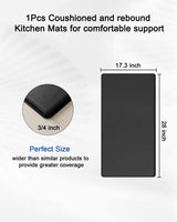 Artnice Anti Fatigue Mat Standing Desk Office One Piece,0.75" Memory Foam Kitchen Mats for Standing,Standing Mat for Standing Desk for Floor, Office, Artnice