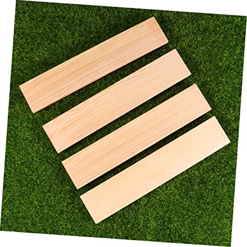 VILLFUL 10pcs Carving Blocks Unfinished Wood Signs Decorative Labels Wood Planks for Unfinished Wood Boards Wood Block Wooden Blocks Crafts Wooden VILLFUL