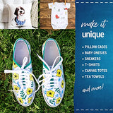 Fabric Pens for Clothes - Pack of 24 No Fade Markers - Machine Washable Shoe Markers for Fabric Decorating - Erase Stains Easily Crafts 4 All