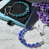 ARTSY CRAFTS INC Glow in The Dark Firefly Beads Bracelets Necklaces, Murano Glass Beads Crystal Birthstone Beaded Jewelry Adjustable Slider Chain ARTSY CRAFTS INC