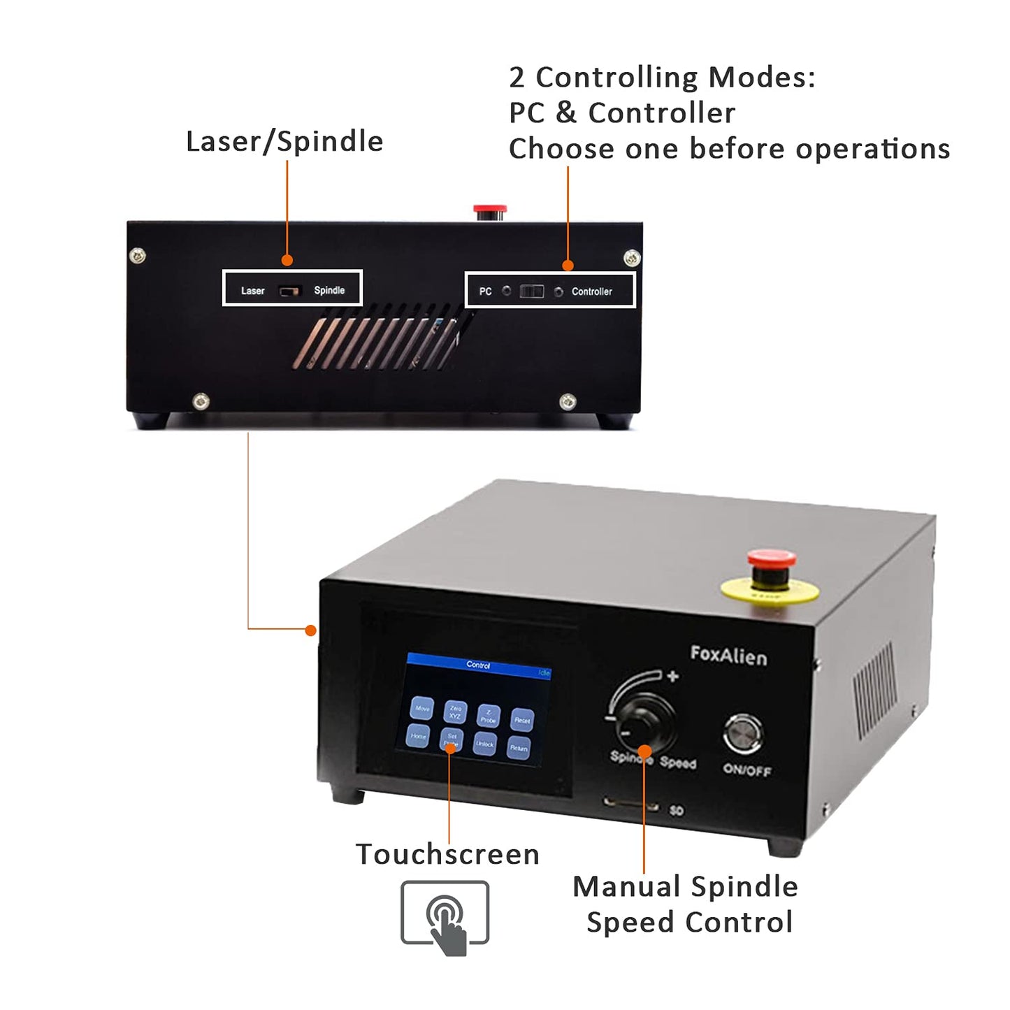 FoxAlien CNC Router Machine 4040-XE, 300W Spindle 3-Axis Engraving Milling Machine for Wood Metal Acrylic MDF Nylon Carving Cutting Arts and Crafts - WoodArtSupply