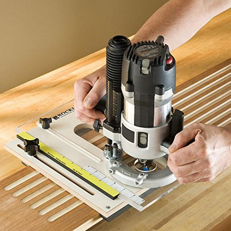 Rockler Router Fluting Jig - Router Jig for Perfect Flutes – Spline Jig is Easy to Custom Drill for Non-Standard Routers - Fluting Jig Built w/ MDF, ROCKLER