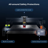 Creality Laser Engraver Machine 10W Output Power, 72W DIY Laser Engraving Machine 0.06mm High Precision Laser Cutter and Engraver for Wood and Metal, Creality