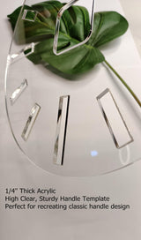 Acrylic Clock Template,12" Circle Clock Face with Clock Dials,Acrylic Router Template (12'') Yuxuanish