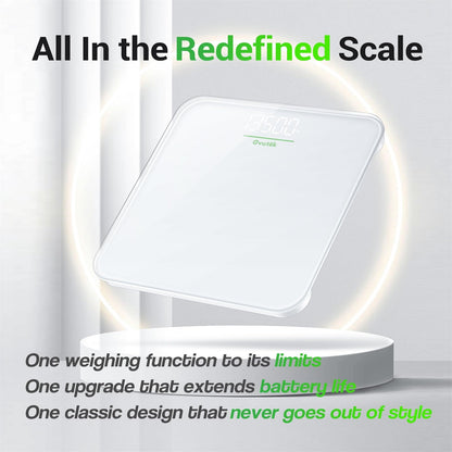 Ovutek Bathroom Scale for Body Weight, Highly Accurate Digital Weighing Machine for People, Upgraded Batteries Included, Compact Size, LED Display,