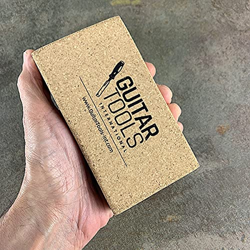 Flat Beveled Cork Sanding Block for Guitar Luthiers - Tool - Carpenter - Files - Guitar - Bodies - Wood - Furniture - Bass - Repair instruments - Guitar tools USA