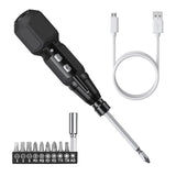 AMIR Electric Screwdriver Cordless, Rechargeable Power Screwdrivers Set, Portable Automatic Home Repair Tool Kit with LED Lights and USB Cable AMIR