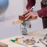 Table Vise,2 in 1 Universal Rotate 360° Work Clamp-On Vise,Table Vice with Electric Drill/Grinder Holder for Woodworking, Drilling, Sawing, Jewelry ZTUKOMN