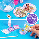 Barbie Cosmetic Case by Horizon Group USA, DIY Beauty Kit for an at-Home Spa Day, Create Your Own Face Sheet Masks, Nail Art & Body Glitter, Includes Barbie