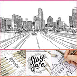 Micro-Pen Fineliner Ink Pens, 12 Pack Black Micro Fine Point Drawing Pens Waterproof Archival Ink Multiliner Pens for Artist Illustration, Sketching, KERIFI