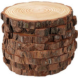 HOZEON 8 PCS 8-9 Inches Natural Wood Slices, Smooth Rustic Unfinished Wood Slices, Wood Slices for Crafts, Arts, Wedding Decoration, Christmas, HOZEON