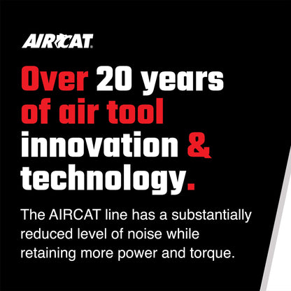 AIRCAT Pneumatic Tools 808-15-25: 15.3 Inch Long Reach Ratchet 200 RPM, 30 ft-lbs Maximum Torque - 1/4-Inch