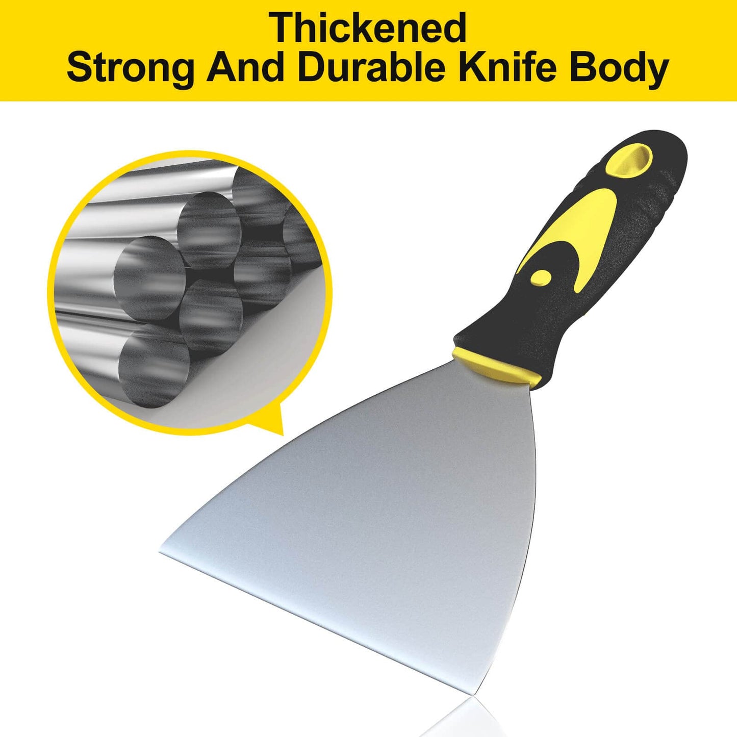 5Pcs Putty Knife, Set, 1" 2" 3" 4" 5" Scraper, Spackle Knife, Paint Scraper, Scraper Tool, No Rusting, Perfect For Repairing Drywall, Removing
