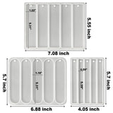 RESINWORLD Set of 3 Shiny Bookmarks Silicone Mold, Bookmark Resin Mold with Tassles, Small Medium Rectangle Bookmark Mold ResinWorld