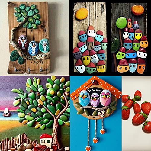 Handpicked 100pcs 1-1.5 inch Small Painting Rocks, Natural River Rocks Smooth Flat Pebbles for Crafts, Painting Activities, DIY Decorative Flower Nasrslla