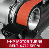 JET Combination 8" Grinder and 2" x 48" Belt Sander, 1 HP, 1Ph 115/230V (IBGB-248) Jet