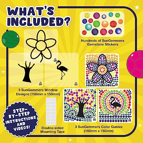 SUNGEMMERS Diamond Window Art Craft Kits for Kids 8-12 - Fun for Girls Ages 8-12, Spring Crafts for Kids Ages 8-12 - Great 6 7 8 9 10 Year Old Girl PURPLE LADYBUG