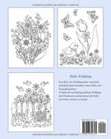 Hallo Frühling: Ein Malbuch für Erwachsene zum Träumen und Entspannen. (Jahreszeiten) (German Edition) WoodArtSupply