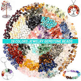 selizo Jewelry Making Kits for Adults Women with 28 Colors Crystal Beads, 1660Pcs Crystal Bead Ring Maker Kit with Jewelry Making Supplies selizo