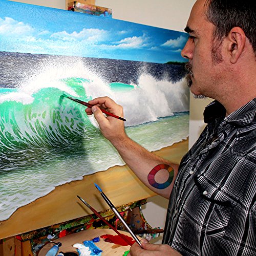 MONT MARTE Premium H2O Water Mixable Oil Paint Set, 8 Piece, 18ml Tubes. Mixable with a Range of Mediums. Easily Washes Up with Water. MONT MARTE