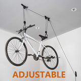 Wallmaster Bike Ceiling Mount Lift Hanger Metal Storage Rack for Garage Indoor 1 Pack Black Wallmaster