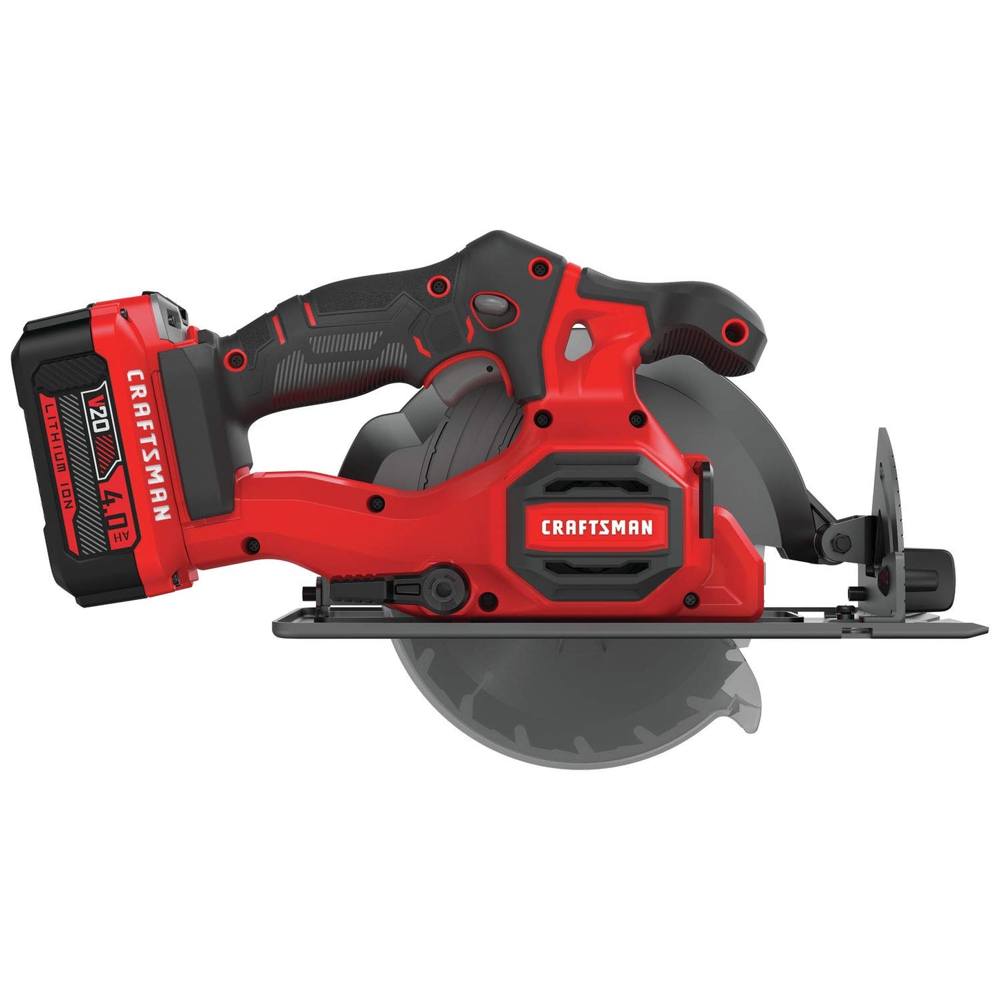 CRAFTSMAN V20 Cordless Circular Saw Kit, 6-1/2 inch, Battery and Charger Included (CMCS500M1)