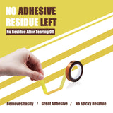 MEBMIK 6 Rolls 10mm x16m(52FT) Heat Tape High Temperature Heat Resistant Tape Heat Transfer Tape for Heat Sublimation Press Vinyl,No Residue MEBMIK