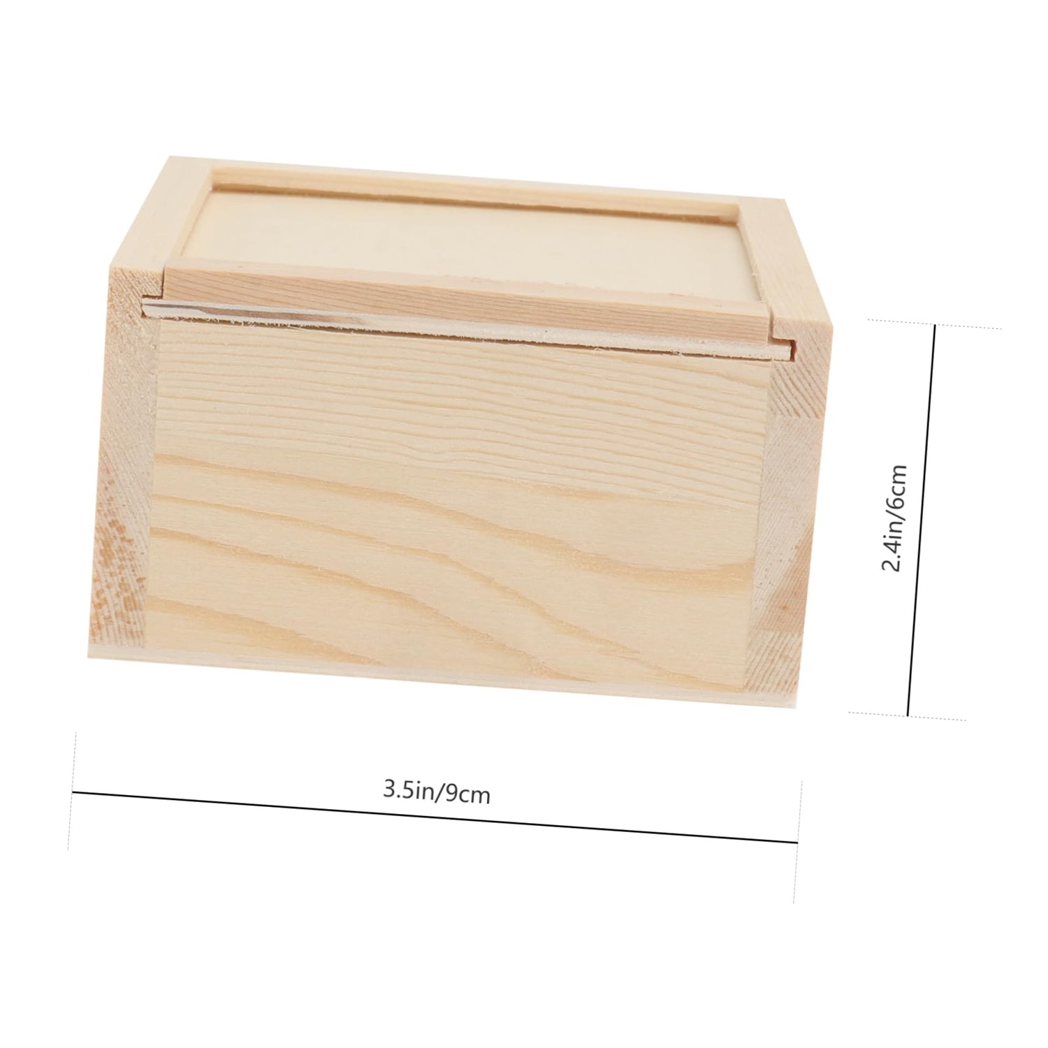 Abaodam 2pcs Boxes Small Wooden Box Unfinished Wood Organizer Sundries Storage Tray Plain Bamboo Soap Wooden Jewelry Case Wood Decor Jewelry Abaodam