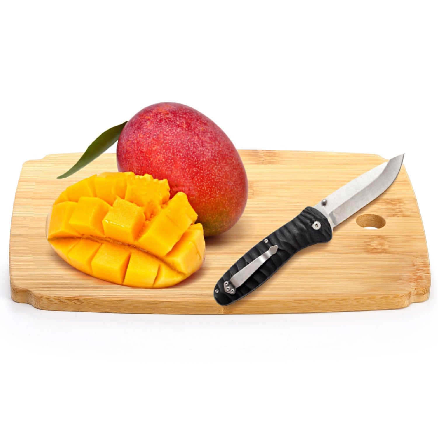 Nicunom 6 Pack Bamboo Cutting Board, Kitchen Cutting & Serving Board Set with Holder, Wood Chopping Board Charcuterie Boards for Laser Engraving Nicunom