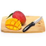 Nicunom 6 Pack Bamboo Cutting Board, Kitchen Cutting & Serving Board Set with Holder, Wood Chopping Board Charcuterie Boards for Laser Engraving Nicunom