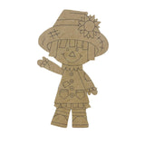 Scarecrow, Fall Shape, Kids Craft, Unfinished Wood Cutout, Paint by Line, Build-A-Cross Build-A-Cross