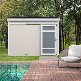 Handy Home Products Cambria 10x4 Outdoor Wood Storage Shed with Full Floor System Handy Home Products