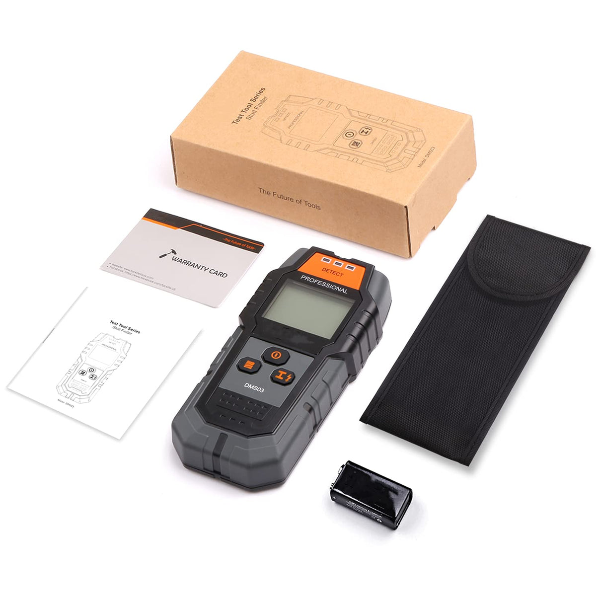 Stud Finder, 4 in 1 Sensor Wall Scanner, with Digital LCD Display, Automatic Calibration and Sound Alarm, 3 Signal Lamp Prompts, for Wood AC Wire Generic