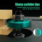 CSOOM 20PCS Router Bits , 1/4”Woodwork Tools，Professional Carbide Milling Cutter Set , Ideal for Woodworking Project CSOOM