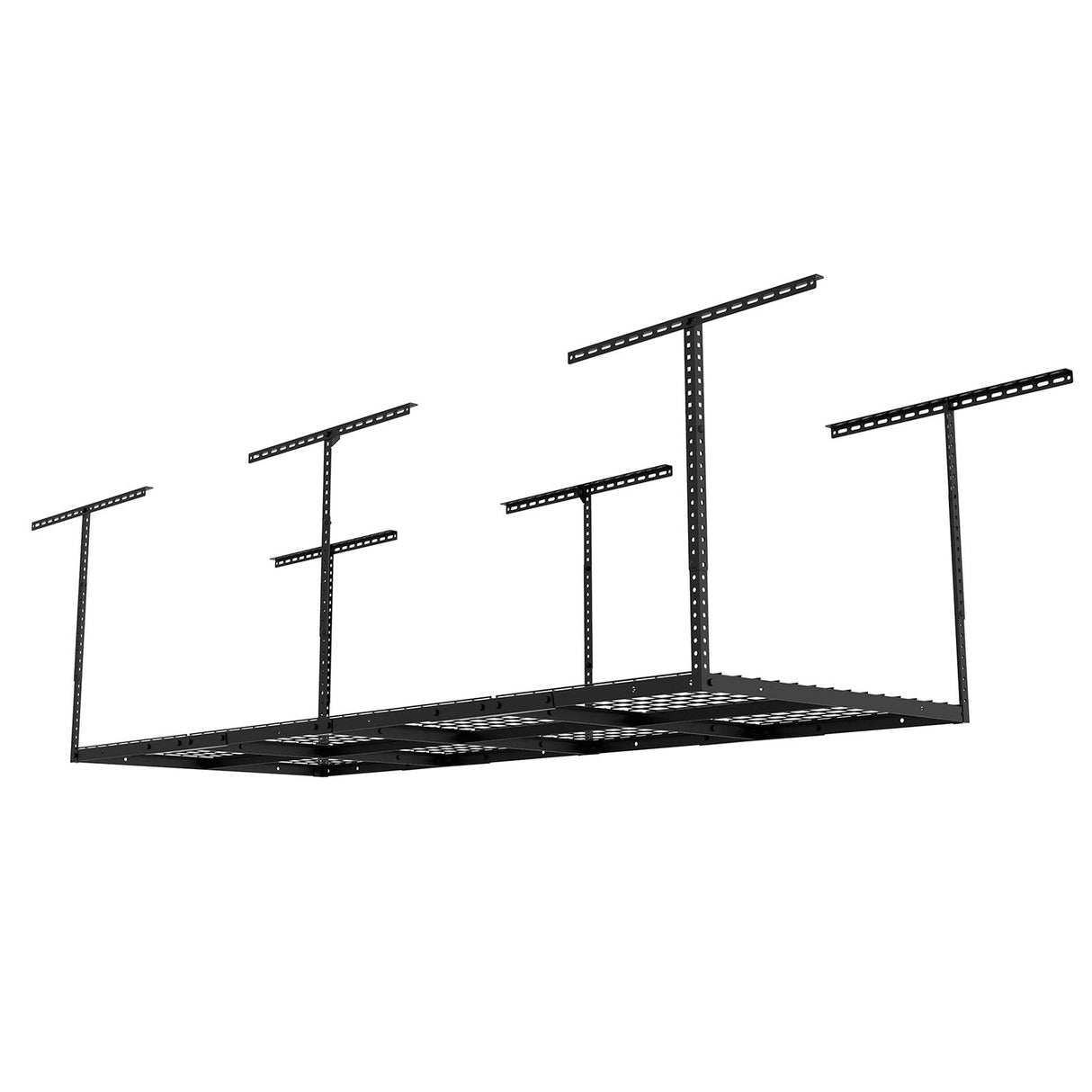 FLEXIMOUNTS 3x8 Overhead Garage Storage Rack,Adjustable Garage Storage Organization Systerm,Heavy Duty Metal Garage Ceiling Storage Racks,600lbs FLEXIMOUNTS