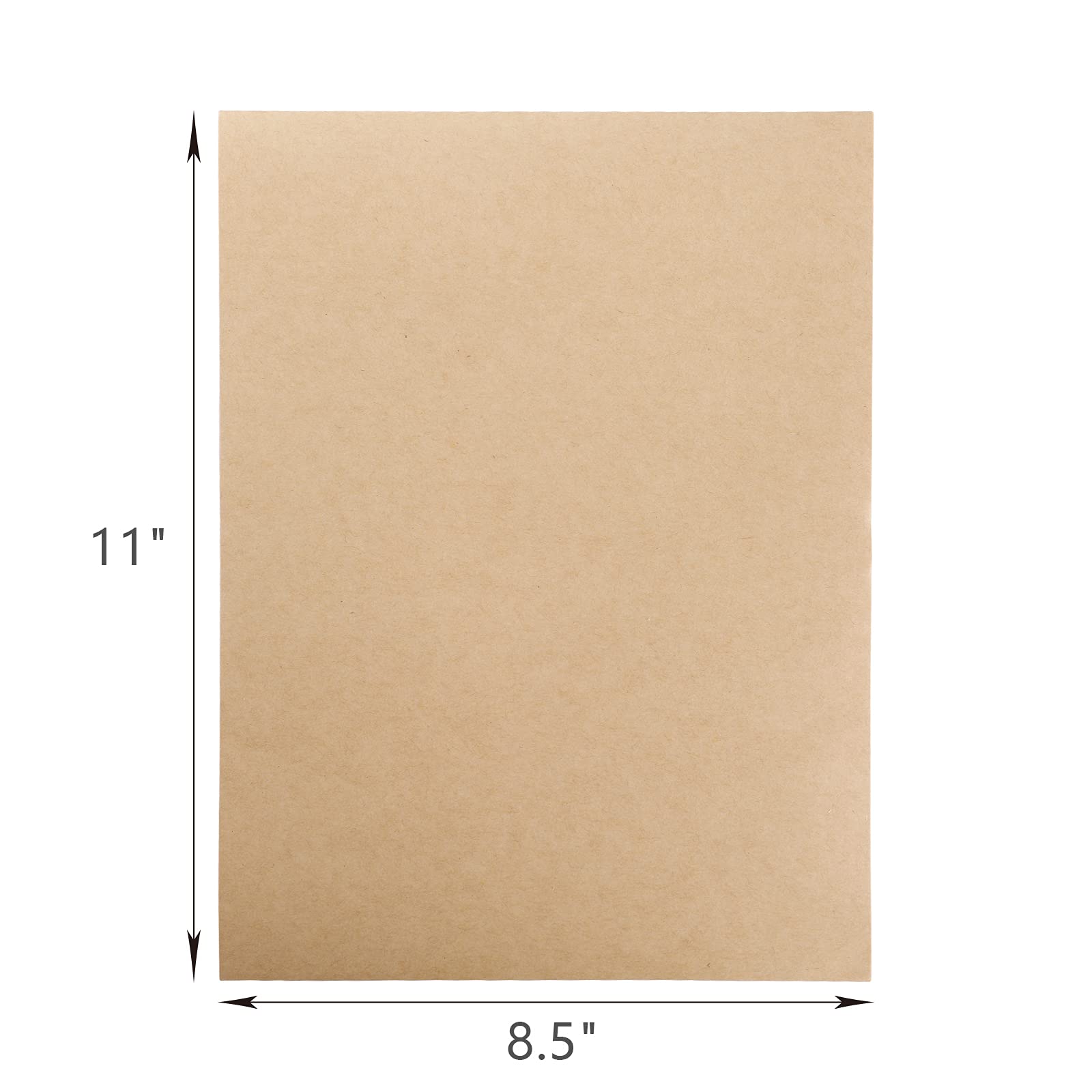 ZEAYEA 300 Pack Kraft Paper Sheets, 120 GSM Brown Printer Paper, Rustic Brown Stationery Paper for Arts and Craft, Drawing, DIY Projects, Invitation, - WoodArtSupply