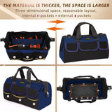 FASTECH 20 Inch Heavy Duty Tool Bag with Wide Mouth for Tool Storage,Carrier and Organizer,Tool Bag for Men/Women, Wide Mouth Tool Bag with Inside FASTECH