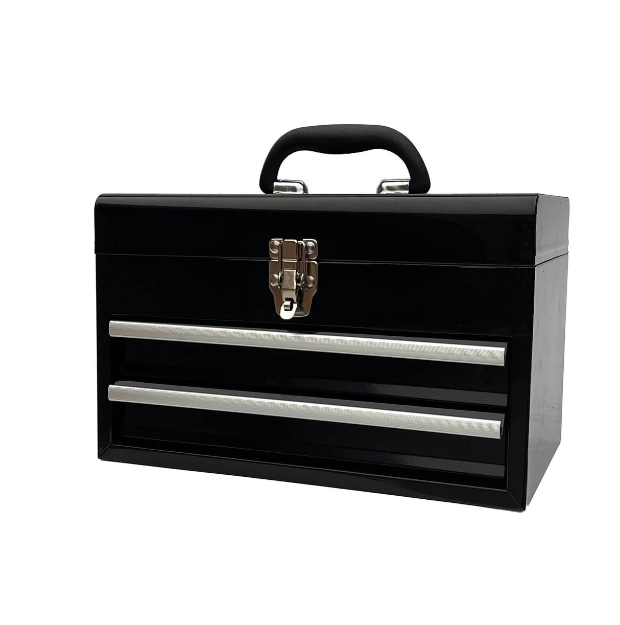 Workington Portable Metal Tool Chest with 2 Drawers, 14" 2-Drawer Tool Chest Cabinet with Ball Bearing Drawer Slides, Steel Tool Storage Box Workington