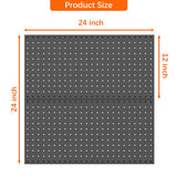 WALMANN Metal Pegboard Panels for Wall Garage Tools Pegboard Storage System for Garage, Workbench, Shed Modular Peg Board Organizer Board(Pack of 2, WALMANN