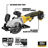 DEWALT ATOMIC 20V MAX* Circular Saw, 4-1/2-Inch, Tool Only (DCS571B) DEWALT