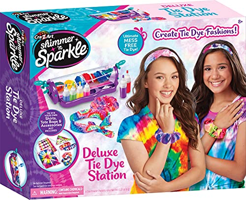 Shimmer 'n Sparkle Deluxe Tie Dye Studio with Hair Scrunchy and Bandana by CRA-Z-Art Cra-Z-Art