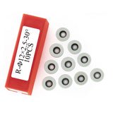 12mm Round Carbide Inserts Cutters Knives Blades 12×2.5mm-30°for Woodworking Lathe Turning 10pcs Dirtech