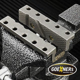 Dual-Purpose Bench Vise 3.3" Universal with Multifunctional jaw, 360° Swivel Clamps on Vise, Multi-functional Combined Vise with Quick Adjustment, WoodArtSupply